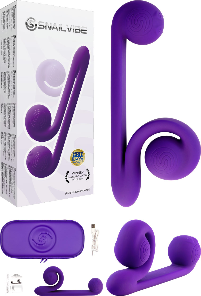 Vibromasseur Snail Vibe (Stimulation synchronisée) - Violet