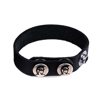 Anneau pénien en cuir Spartacus Oiltan - sans nickel