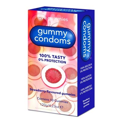 Gummy Condoms | 10 Bonbons aus Gelee in Form von Kondome