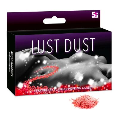 Lust Dust Erdbeere - Prickel-Zucker für Vorspiel und Oralsex