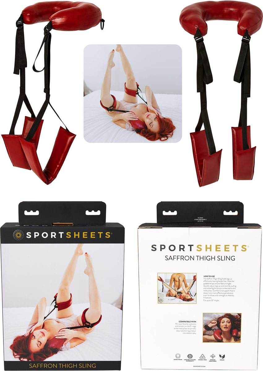 Harnais de cuisses Sportsheets Saffron (jambes écartées)