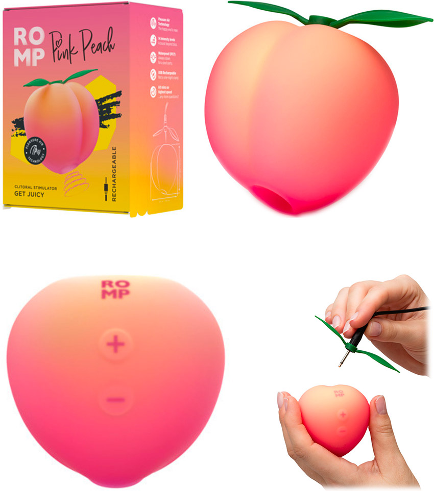 Romp Pink Peach Klitorisstimulator in Pfirsichform