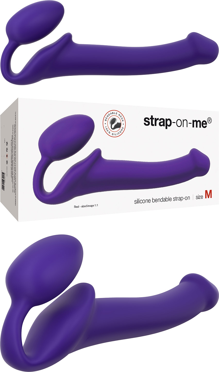 Double sextoy strap-on-me Bendable - Violet (M)