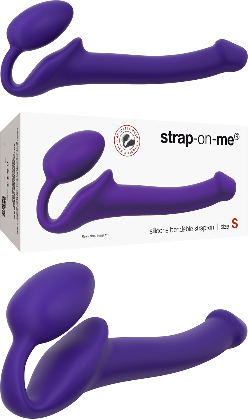 Doppio sex toy strap-on-me Bendable - Viola (S)