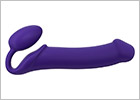 Double sex toy strap-on-me Bendable - Purple (XL)
