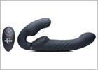 Strap U Ergo-Fit Twist vibrating strapless dildo with remote control