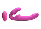 Strap U Evoke vibrating strapless dildo with remote control - Purple