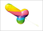 Rainbow Cock Pops Riesiger penisförmiger Lutscher