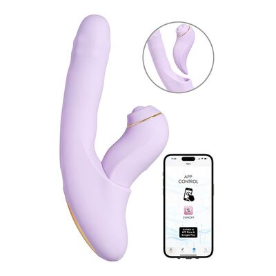 Svakom DuoGlow | Beheizbarer G-Punkt- und Klitorisvibrator | Lila