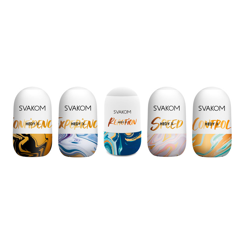 Svakom Hedy X - Packung mit 5 eifrmigen Masturbatoren