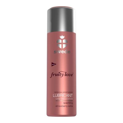 Swede Fruity Love | Lubrifiant à base d'eau | Vin pétillant à la fraise