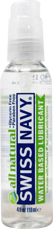 Lubrifiant naturel Swiss Navy All Natural - 118 ml (à base d'eau)