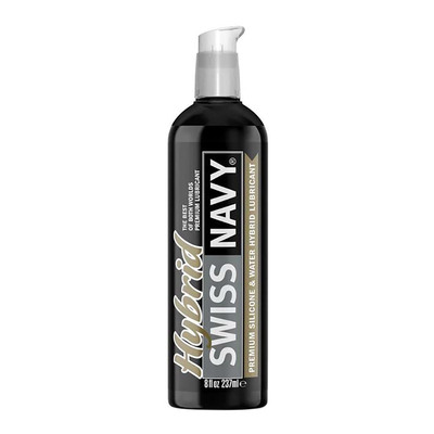Swiss Navy Hybrid | Lubrifiant à base de silicone et d'eau | 237 ml