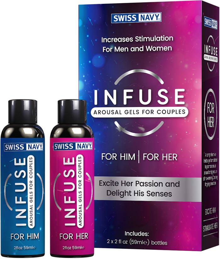 Swiss Navy Infuse stimulating gels (for him and her)
