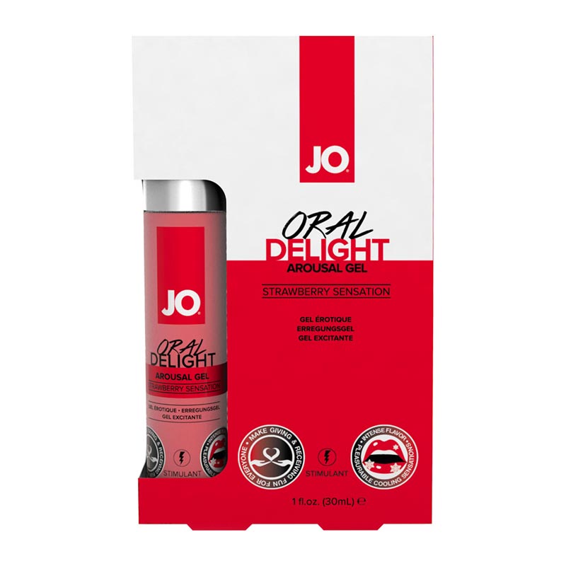 System JO Oral Delight Stimulierendes Gel fr Oralsex - Erdbeere