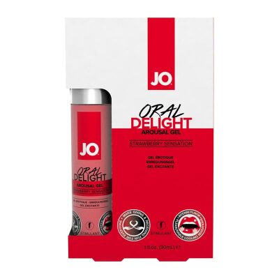 System JO Oral Delight - Stimulierendes Gel für Oralsex - Erdbeere