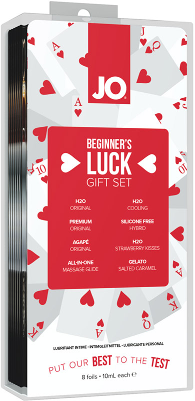 System JO Beginner's Luck Gift Set Packung mit Gleitmitteln (8 Stück)