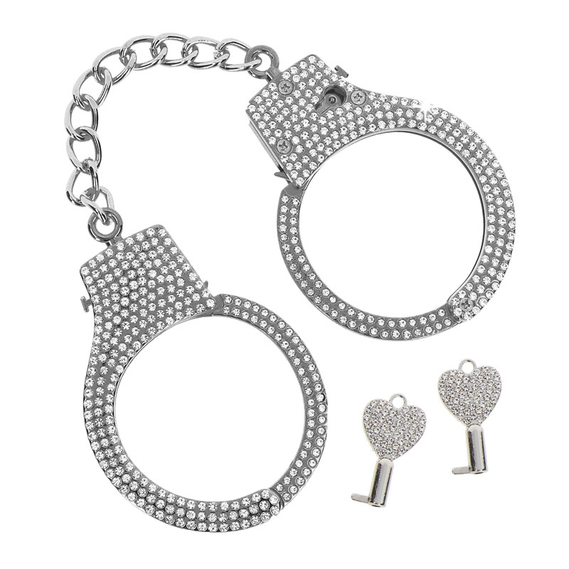 Taboom Diamond Wrist | Ein Paar Handschellen aus silberfarbenem Metall Taboom Diamond Wrist | Ein Paar Handschellen aus silberfarbenem Metall