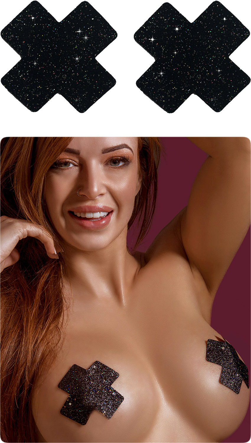 Taboom Nipple X Covers nipple pasties - Black