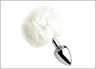Tailz Fluffy Bunny butt plug with rabbit tail - White