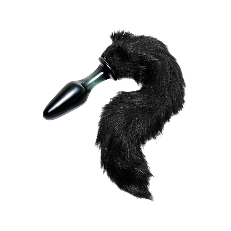 Tailz Midnight Fox butt plug with fox tail - Black