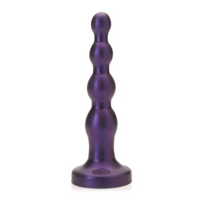Analplug und Tantus Ripple mit progressiven Analperlen – Violett (L)