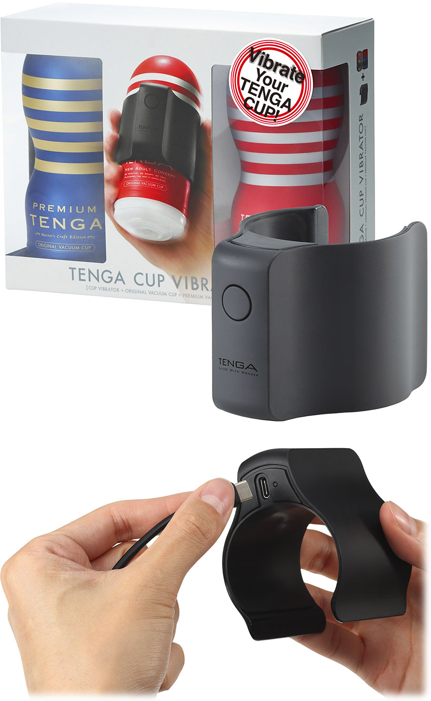 Set de masturbateurs réutilisables avec Tenga Cup Vibrator
