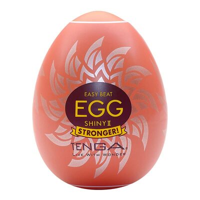Tenga Egg Shiny II | Masturbateur avec gaine fortement texturé