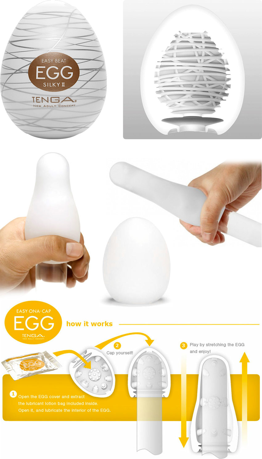 Tenga Egg Masturbator - Silky II