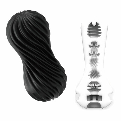 Tenga Flex Rocky Black - Masturbateur japonais réutilisable