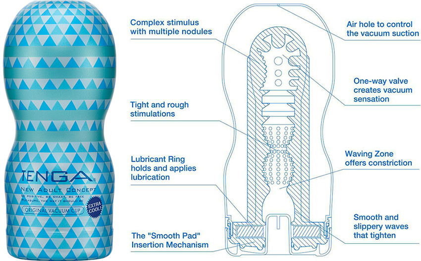 Masturbatore Tenga Original Vacuum Cup - Extra Cool Edition