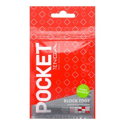 Tenga Pocket Block Edge | Masturbateur pour homme | Ultra-compact
