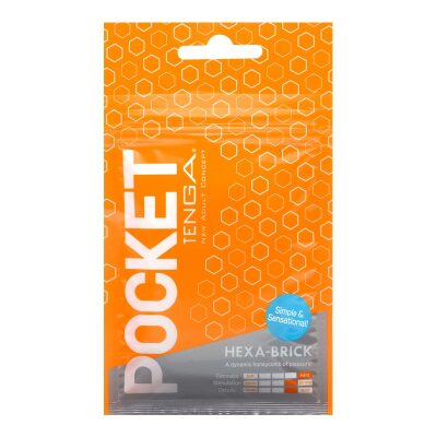 Tenga Pocket Hexa-Brick | Masturbateur pour homme | Ultra-compact