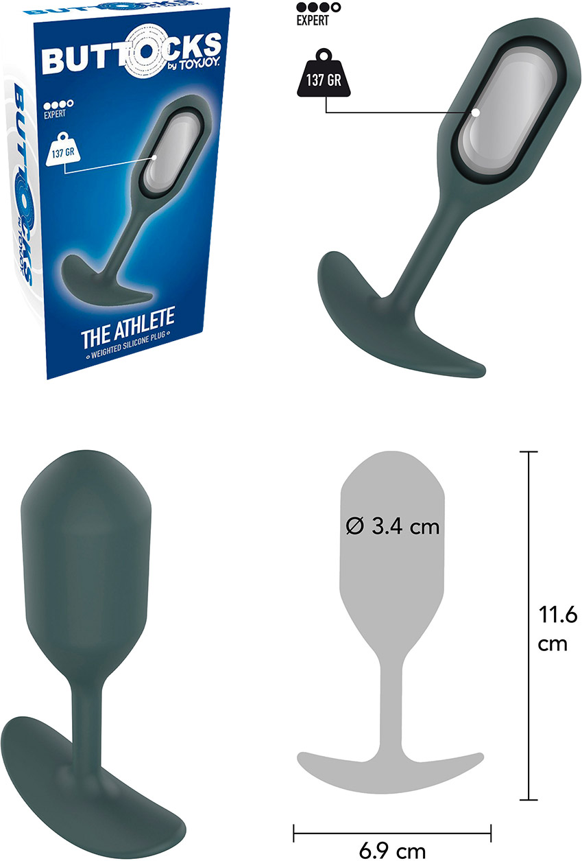 ToyJoy Buttocks The Athlete Beschwerter Analplug