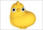 The Chickie Emojibator clitoral stimulator in the form of a chick