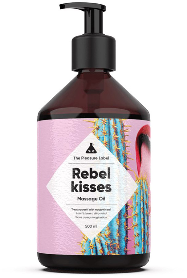 Olio da massaggio The Pleasure Label Rebel Kisses - 500 ml