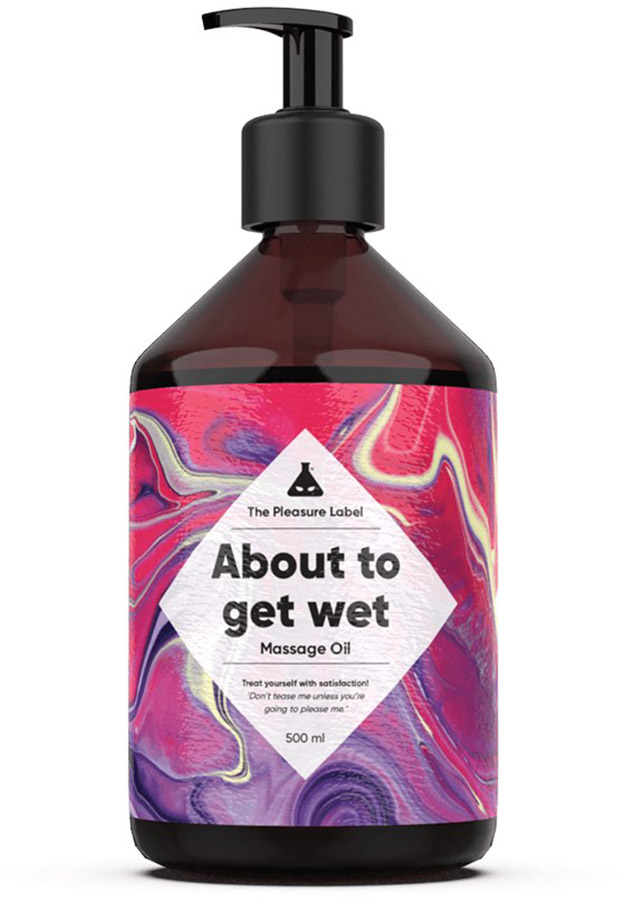 Huile de massage The Pleasure Label About To Get Wet - 500 ml