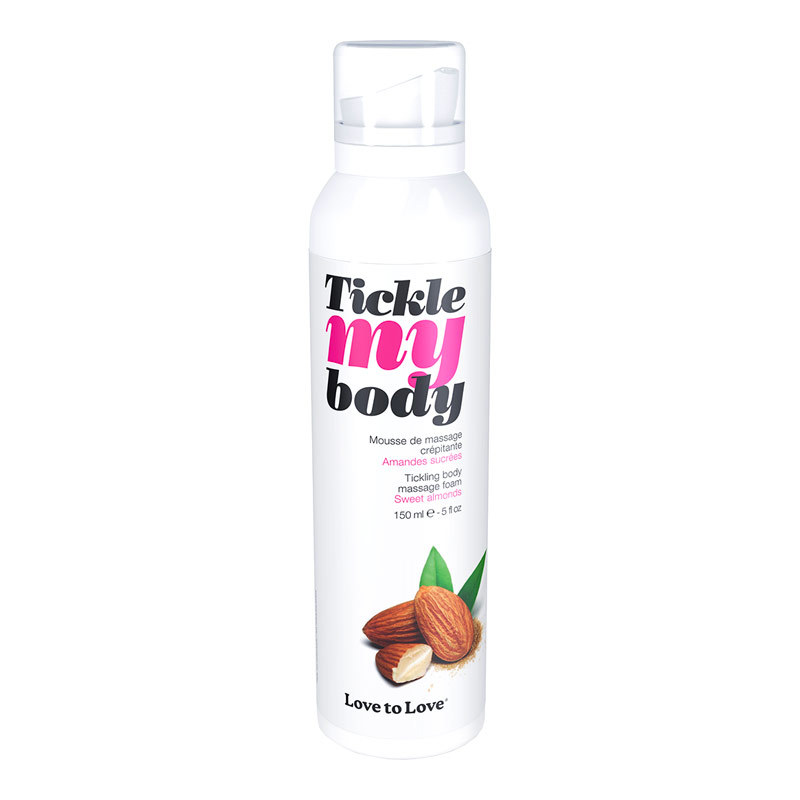 Mousse de massage crépitante Tickle My Body - Amandes sucrées