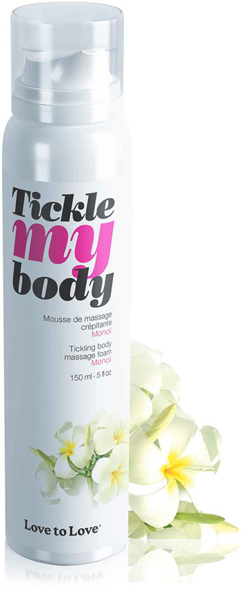 Tickle My Body knisternder Massageschaum - Monoi