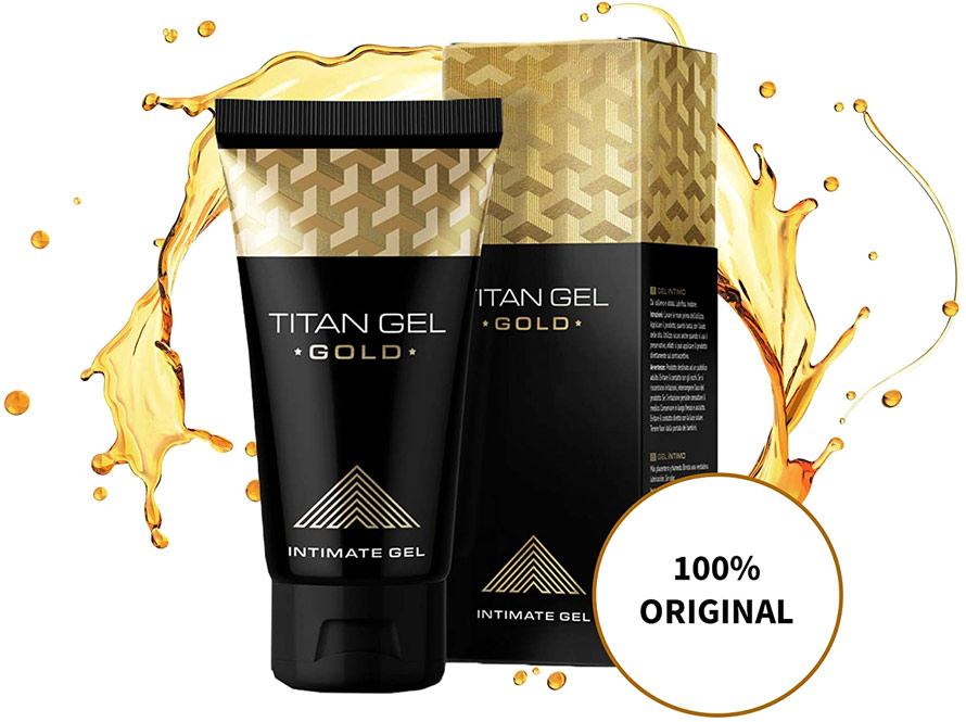 Gel per l'ingrandimento del pene Titan Gel Gold - 50 ml