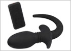 Plug anal vibrant en silicone avec queue Titus Puppy Tail Pro (M)