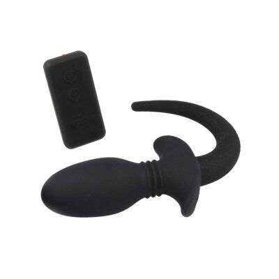 Titus Puppy Tail Pro (S) | Plug anal vibrant en silicone avec queue