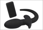 Plug anal vibrant en silicone avec queue Titus Puppy Tail Pro (S)