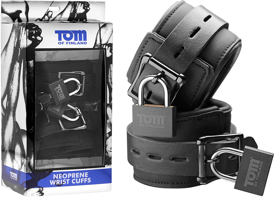 Tom of Finland Neoprene Wrist Cuffs