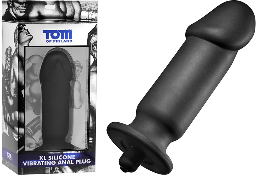 Plug anal vibrant en silicone Tom of Finland (grand)