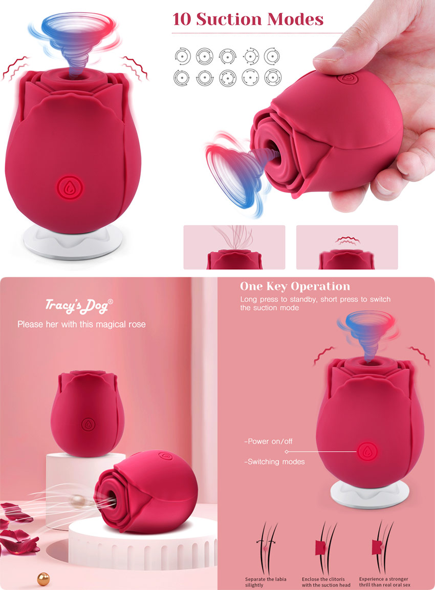 Tracy's Dog Rose - Rechargeable and waterproof clitoral stimulator