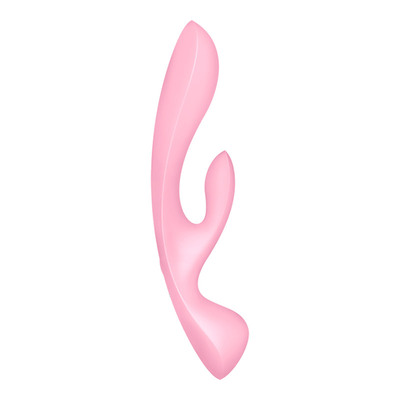Satisfyer Triple Oh | Vibromasseur rabbit 3-en-1 | Rose