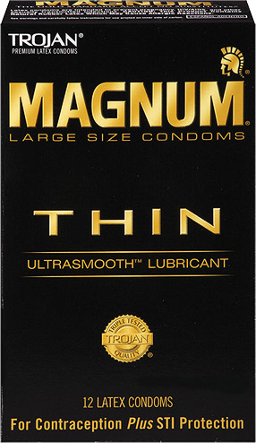 Preservativi Trojan Magnum Thin (12 preservativi)