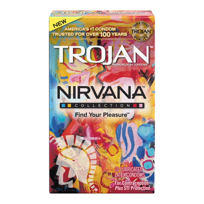 Trojan NIRVANA | Sortiment mit 10 Kondomen | 4 Sorten Trojan NIRVANA | Sortiment mit 10 Kondomen | 4 Sorten