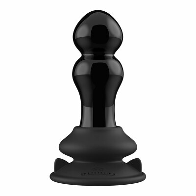 Chrystalino Rimly | Plug anal télécommandé en verre avec ventouse